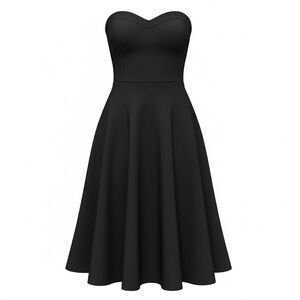 Banana Republic Classic Black Strapless Dress size 8